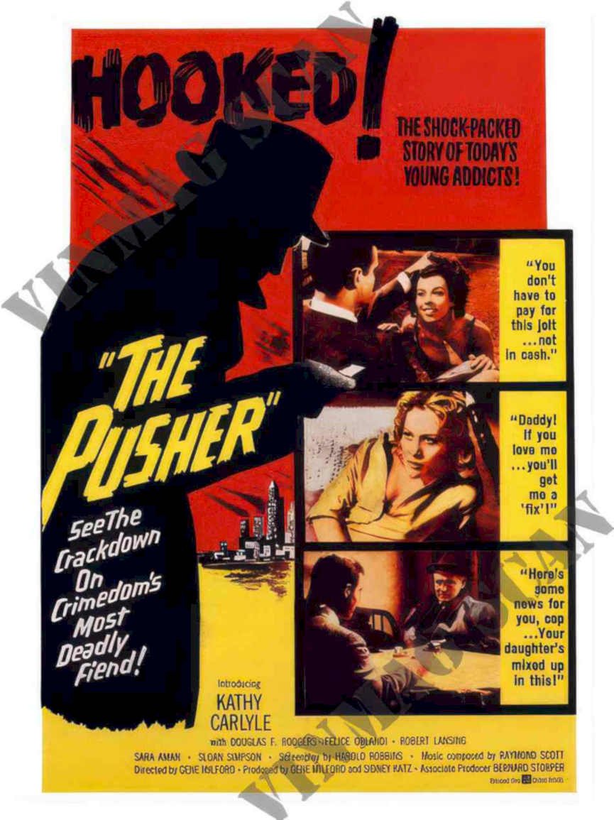 Hooked Pusher Cityscape Vintage Retro Advert Ads A4 Photo Print