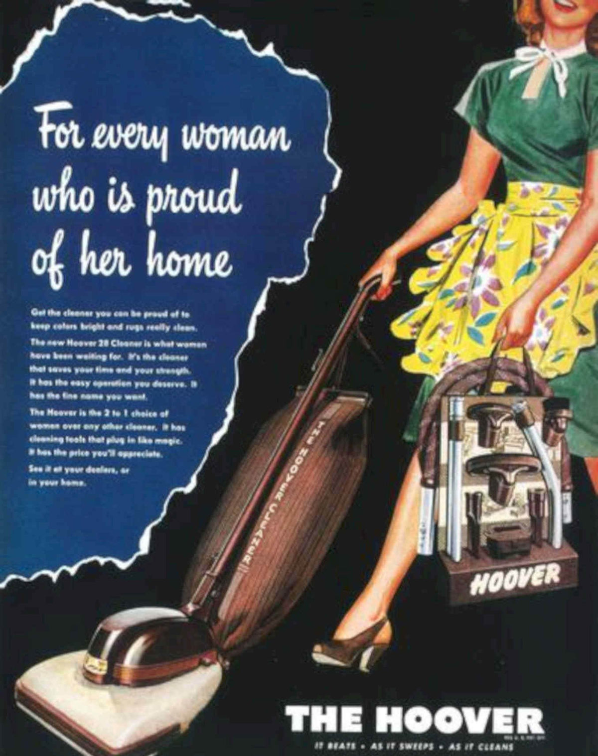 Hoover R200z Vacuum Vintage Retro Advert Poster A4 Photo Print