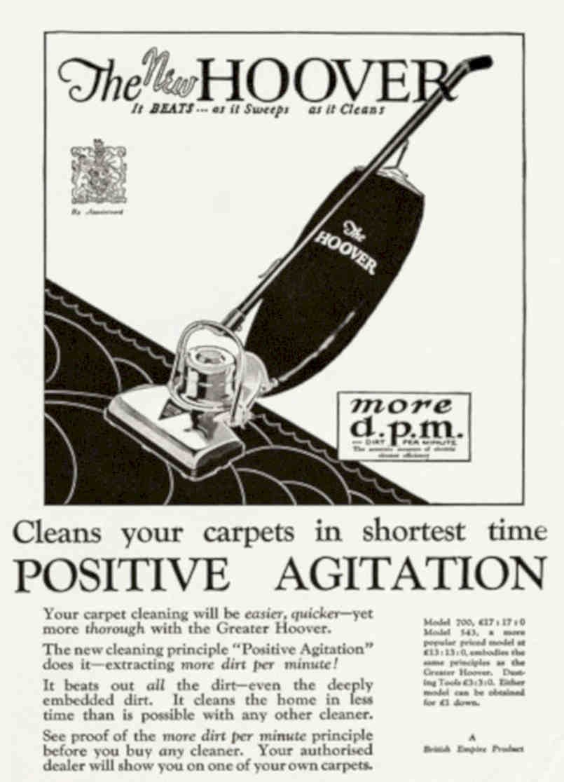 Hoover Vacuum Cleaner 1 Vintage Retro Advert Poster A4 Photo Print