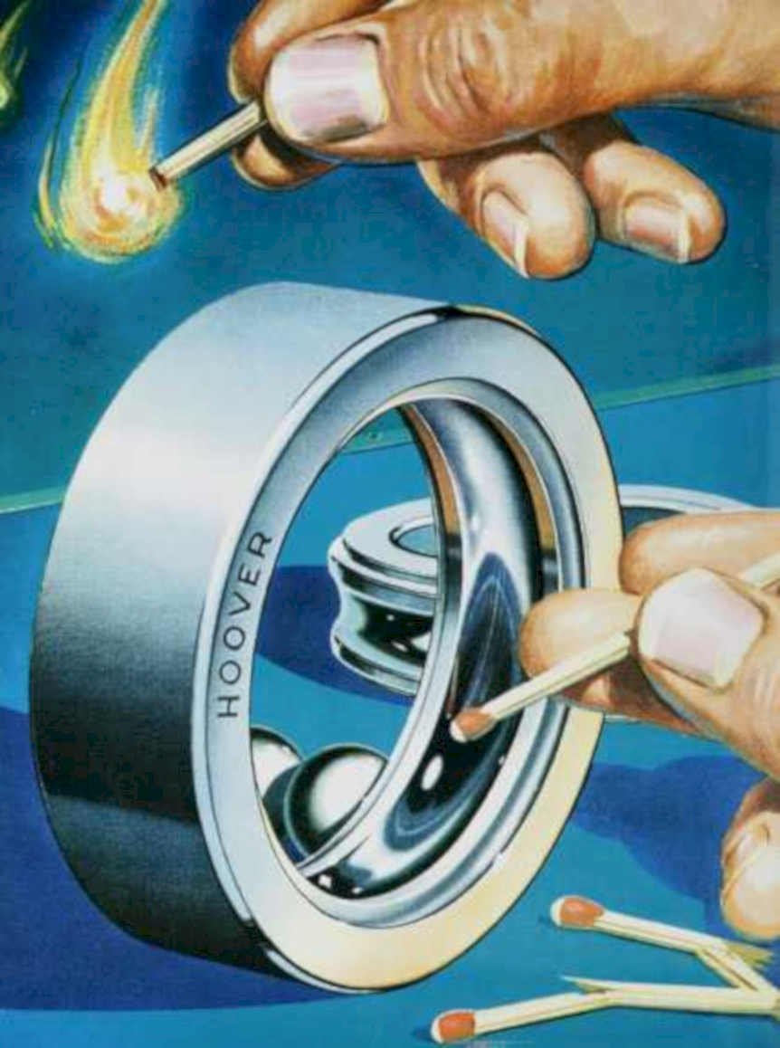 Hoover Vacuum Flame Vintage Retro Advert Ads A4 Photo Print