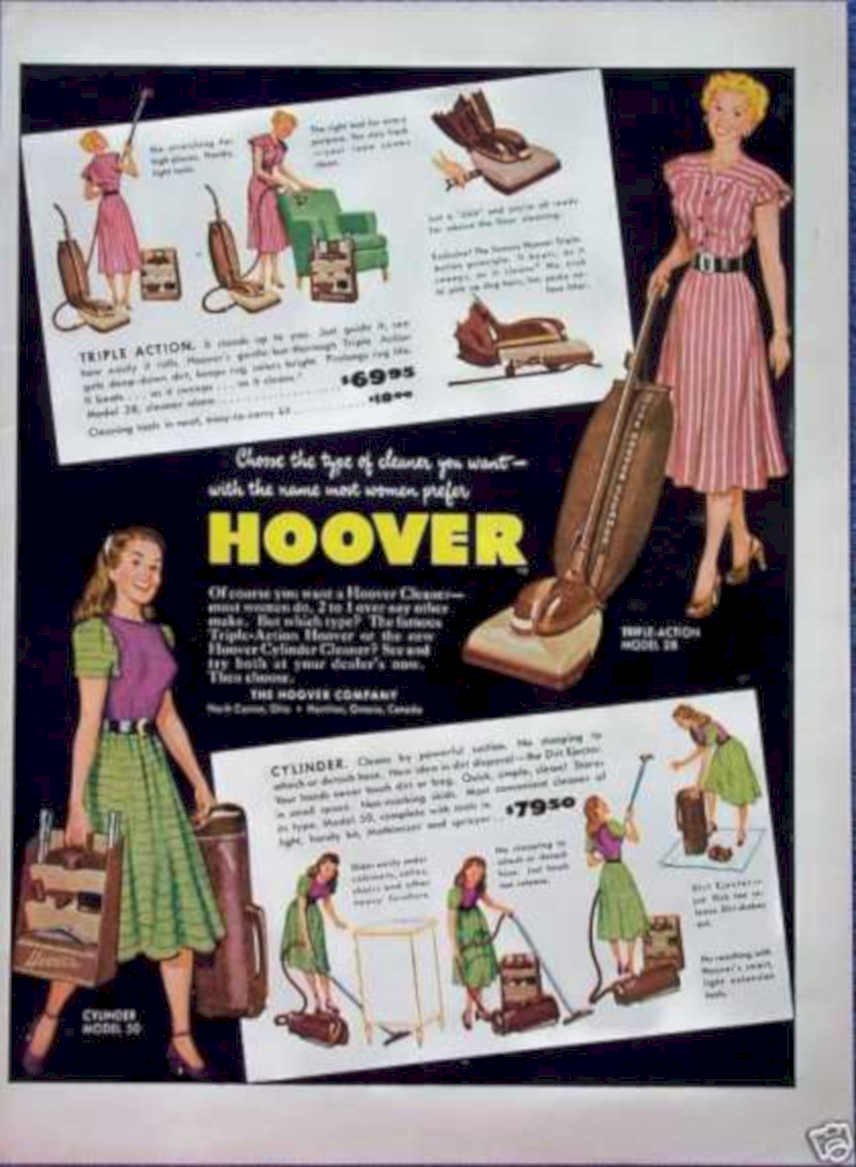 Hoover Vacuum Models Vintage Retro Advert Ads A4 Photo Print