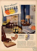 Hoover Vacuum Sofa Vintage Retro Advert Ads A4 Photo Print