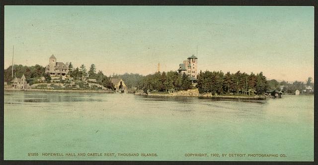 Hopewell Hall and Castle Rest Thousand Islands Vintage A4 Photo Print