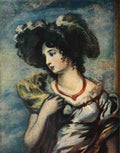Hoppner John 1758 1810 23 1909 Girl with hat A4 Photo Print