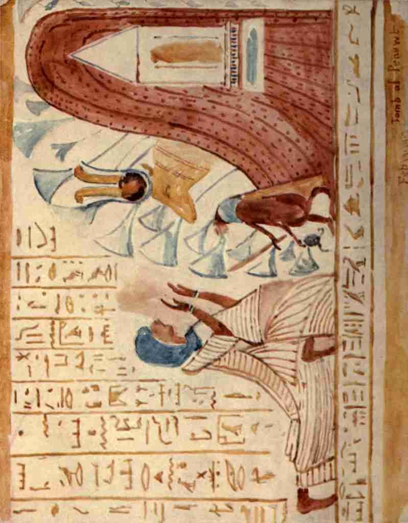 Hornby Frances M A Nile Journal 1908 Pennut worshipping Hathor A4 Photo Print