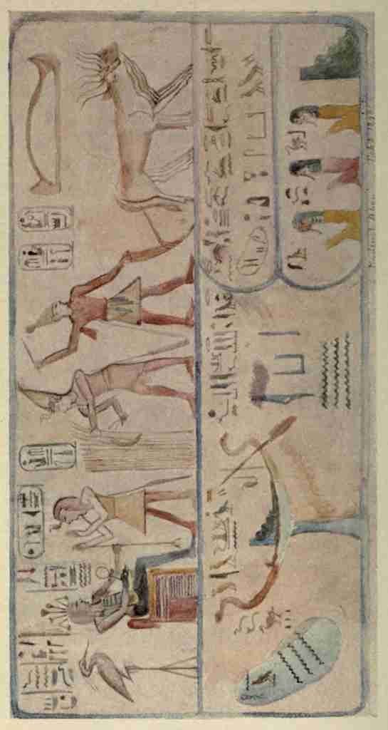 Hornby Frances M A Nile Journal 1908 Rameses III hunting from temple at Medinet Abu A4 Photo Print