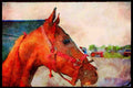 Horse 197045 American Saddlebred A4 Limited Edition Watercolour Print