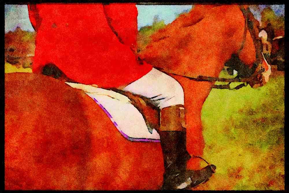 Horse 197049 Horseman, Fox Hunt A4 Limited Edition Watercolour Print