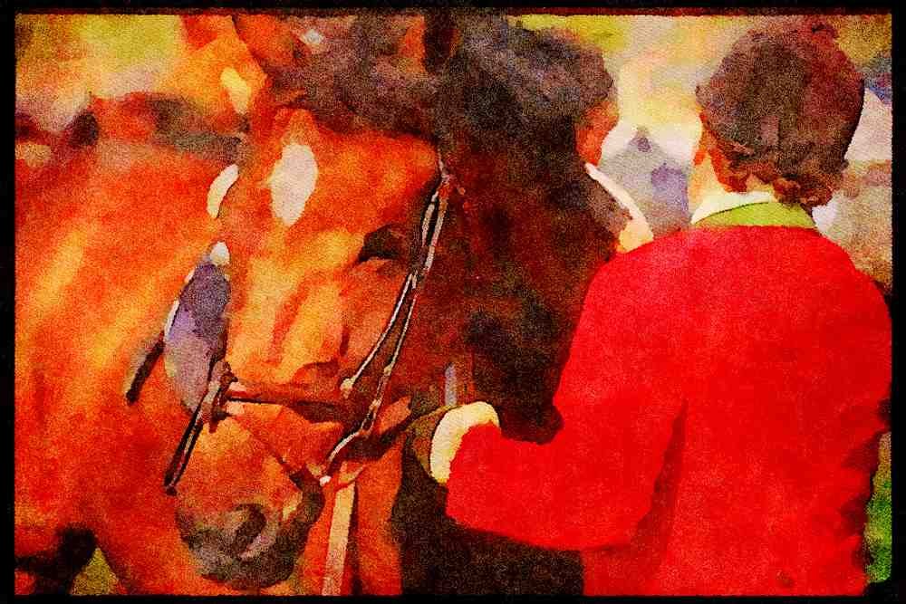 Horse 197053 Horseman, Fox Hunt A4 Limited Edition Watercolour Print