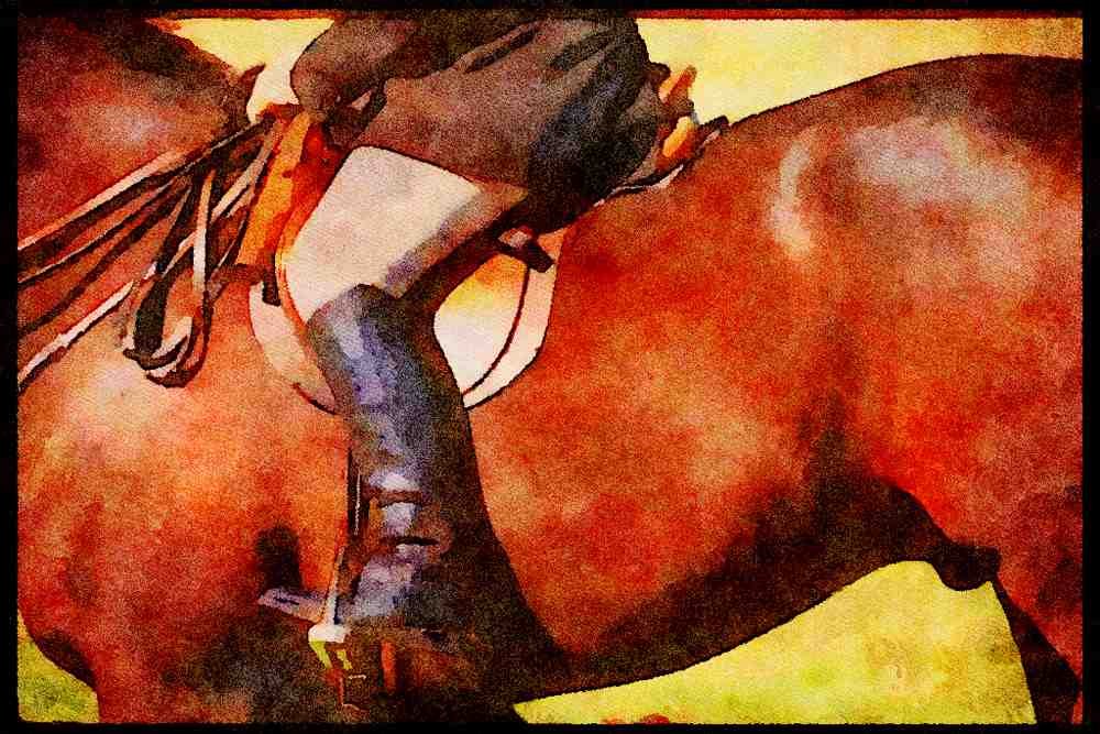 Horse 197054 Horseman, Fox Hunt A4 Limited Edition Watercolour Print