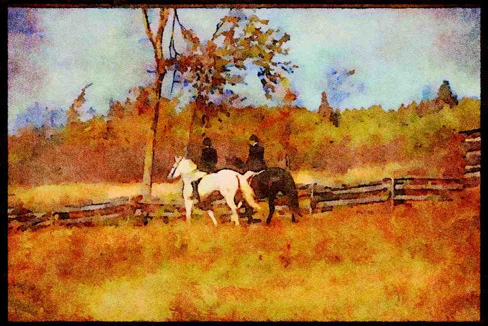 Horse 197062 Horsemen, Fox Hunt A4 Limited Edition Watercolour Print