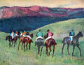 Horse racing The training by Degas A4 Photo Print