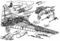 Horten Ho 229 cutaway A4 Photo Print