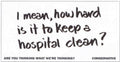 Hospital Cleanliness Critique Vintage Retro Advert Poster A4 Photo Print