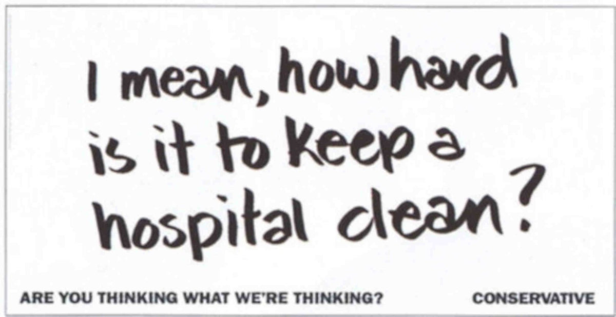 Hospital Cleanliness Critique Vintage Retro Advert Poster A4 Photo Print