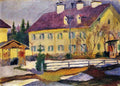 Hospital In Tegern Sea August Macke Expressionism A4 Photo Print