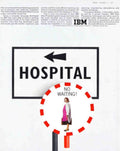 Hospital Waiting Ibm Vintage Retro Advert Poster A4 Photo Print