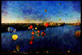 Hot Air Balloons 329011 Balloons Over The Ottawa River, Ottawa A4 Limited Edition Watercolour Print