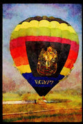 Hot Air Balloons 329019 Balloon Tethered In Cairo A4 Limited Edition Watercolour Print