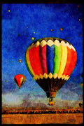 Hot Air Balloons 329031 Balloon, Approaching For Landing, Albuquerque A4 Limited Edition Watercolour Print