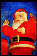 Hot Air Balloons 329056 Santa Claus A4 Limited Edition Watercolour Print
