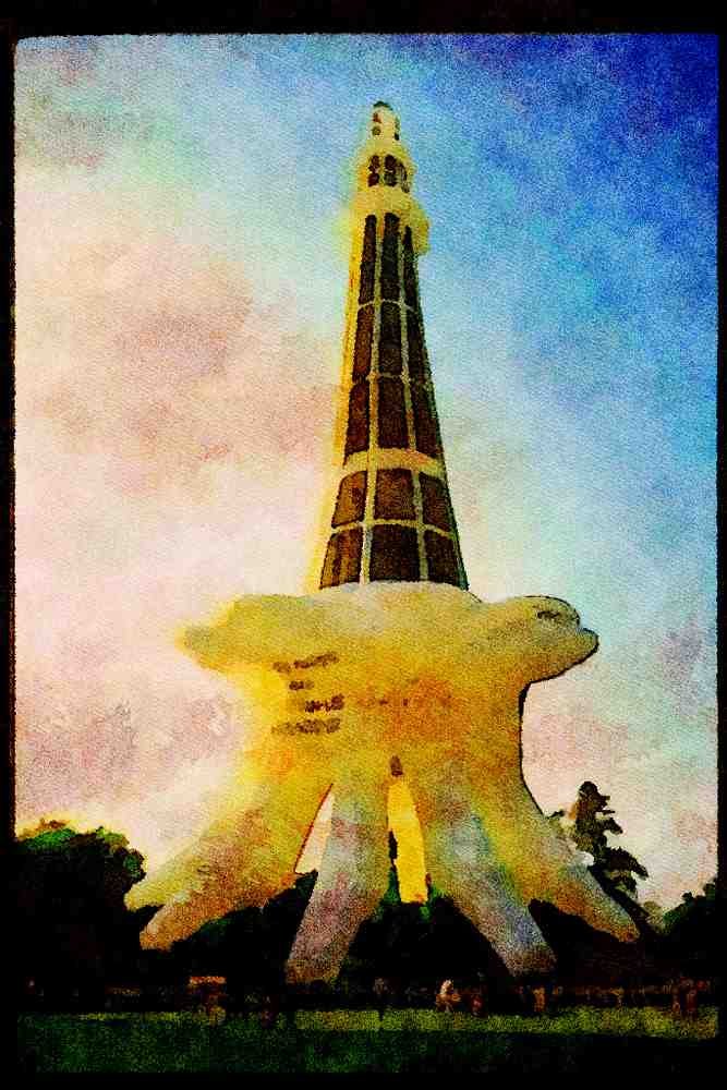 Hot Air Balloons 329058 Minar Monument A4 Limited Edition Watercolour Print