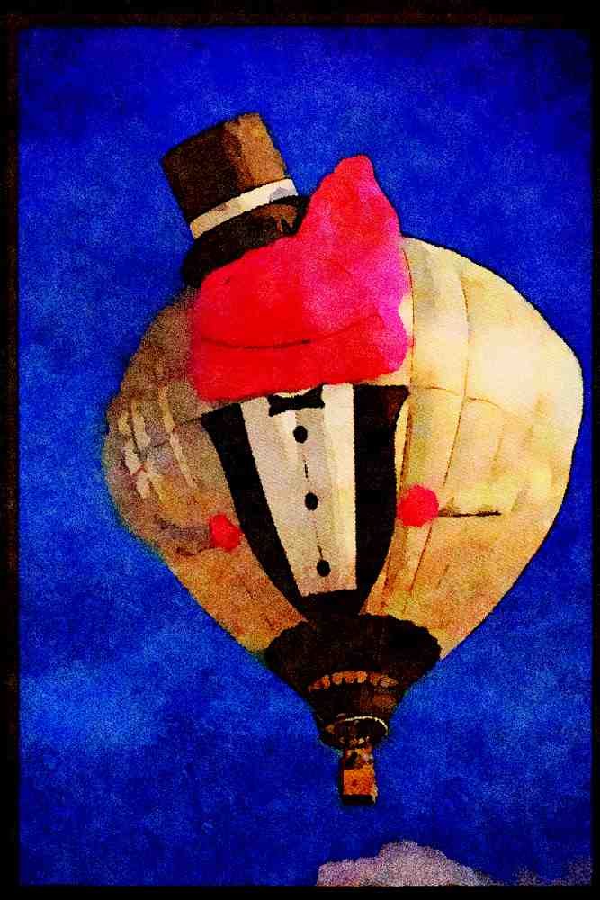 Hot Air Balloons 329060 _Mr. Piggy_ A4 Limited Edition Watercolour Print
