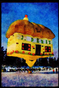 Hot Air Balloons 329075 Nottingham Cottage A4 Limited Edition Watercolour Print