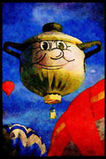 Hot Air Balloons 329079 Teapot A4 Limited Edition Watercolour Print