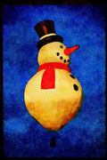 Hot Air Balloons 329081 Snowman A4 Limited Edition Watercolour Print