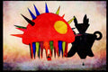Hot Air Balloons 329087 _Moon & Cauldron_ Sculpture A4 Limited Edition Watercolour Print