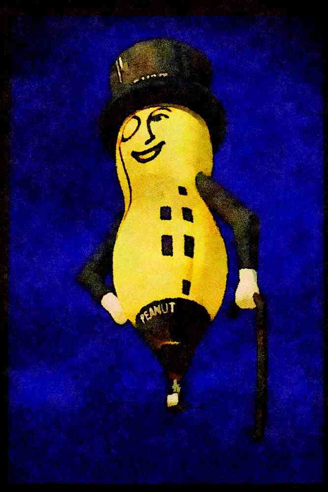 Hot Air Balloons 329092 Mr. Peanut A4 Limited Edition Watercolour Print