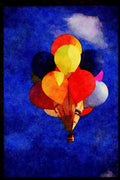 Hot Air Balloons 329093 _Bunch O' Balloons_ A4 Limited Edition Watercolour Print