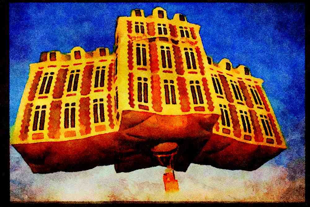 Hot Air Balloons 329097 _Chateau Bellerboy_ A4 Limited Edition Watercolour Print