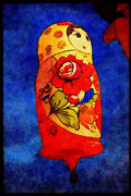 Hot Air Balloons 329098 Russian Kachina Doll A4 Limited Edition Watercolour Print