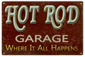Hot Rod Garage 2 Vintage Retro Advert Ads A4 Photo Print