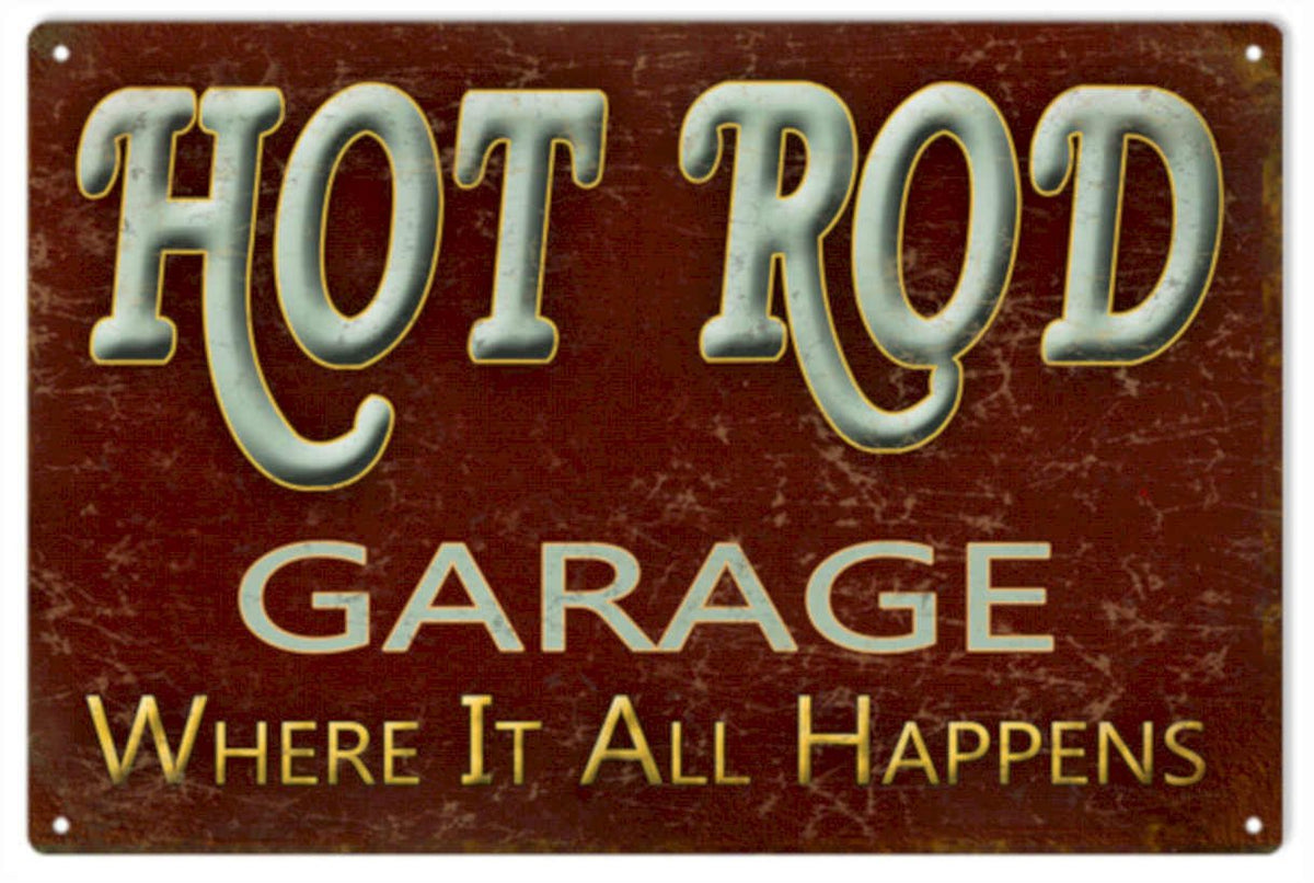Hot Rod Garage 2 Vintage Retro Advert Ads A4 Photo Print