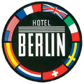 Hotel Berlin Luggage Label Vintage A4 Photo Print