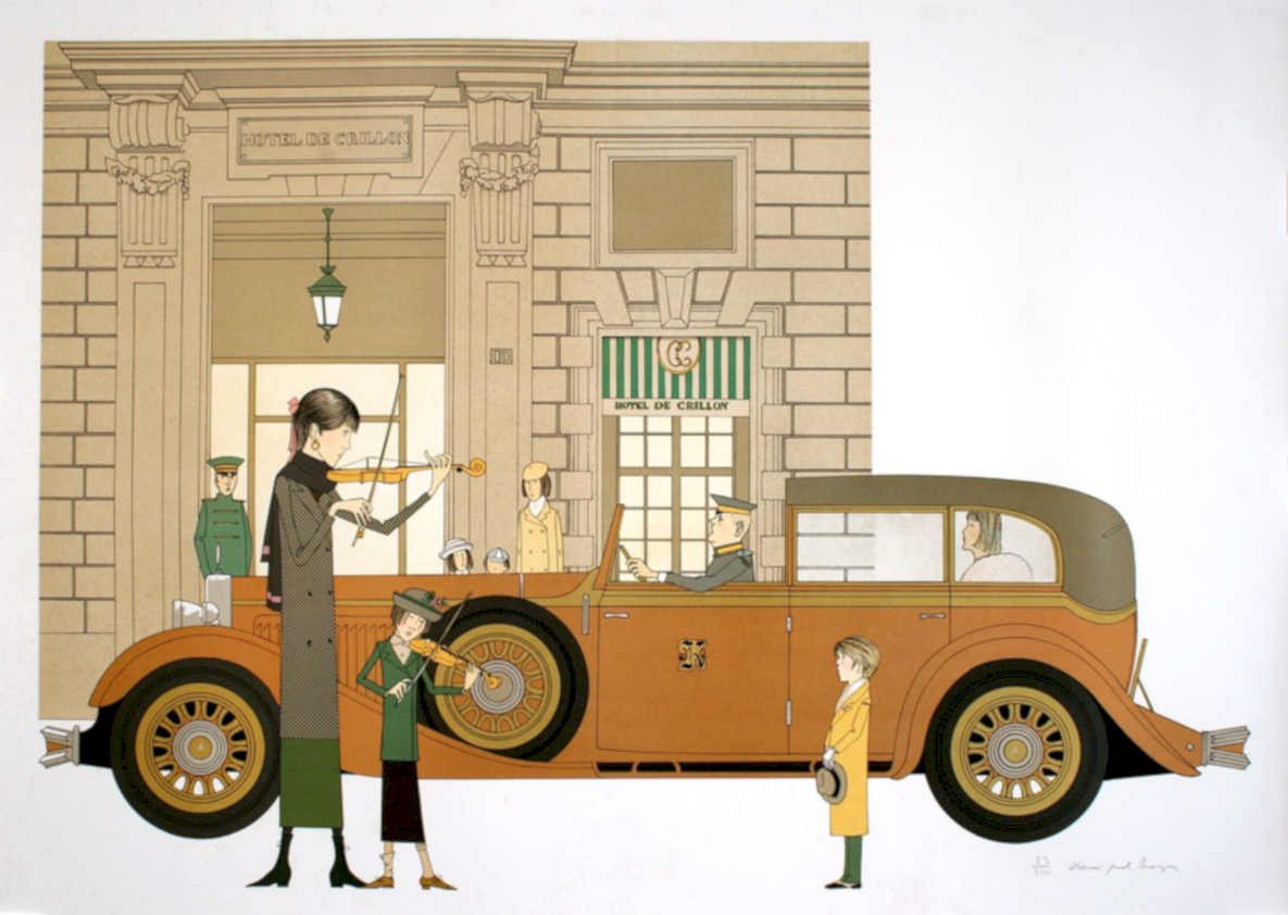 Hotel De Crillon Vintage Retro Advert Ads A4 Photo Print