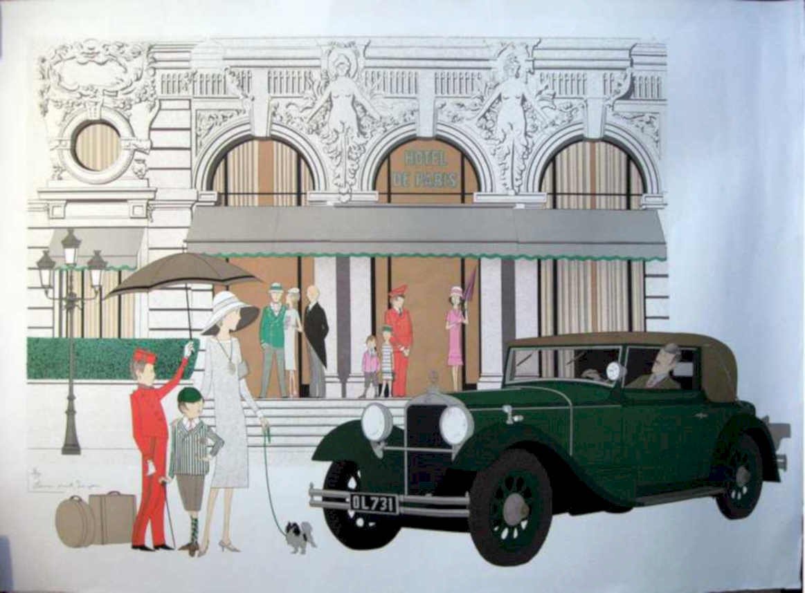 Hotel De Paris Vintage Retro Advert Ads A4 Photo Print