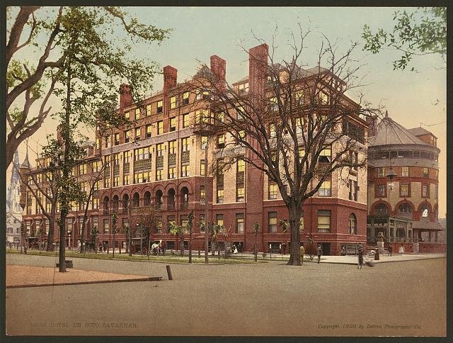 Hotel De Soto Savannah Vintage A4 Photo Print