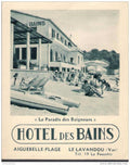 Hotel Des Bains Vintage Retro Advert Ads A4 Photo Print