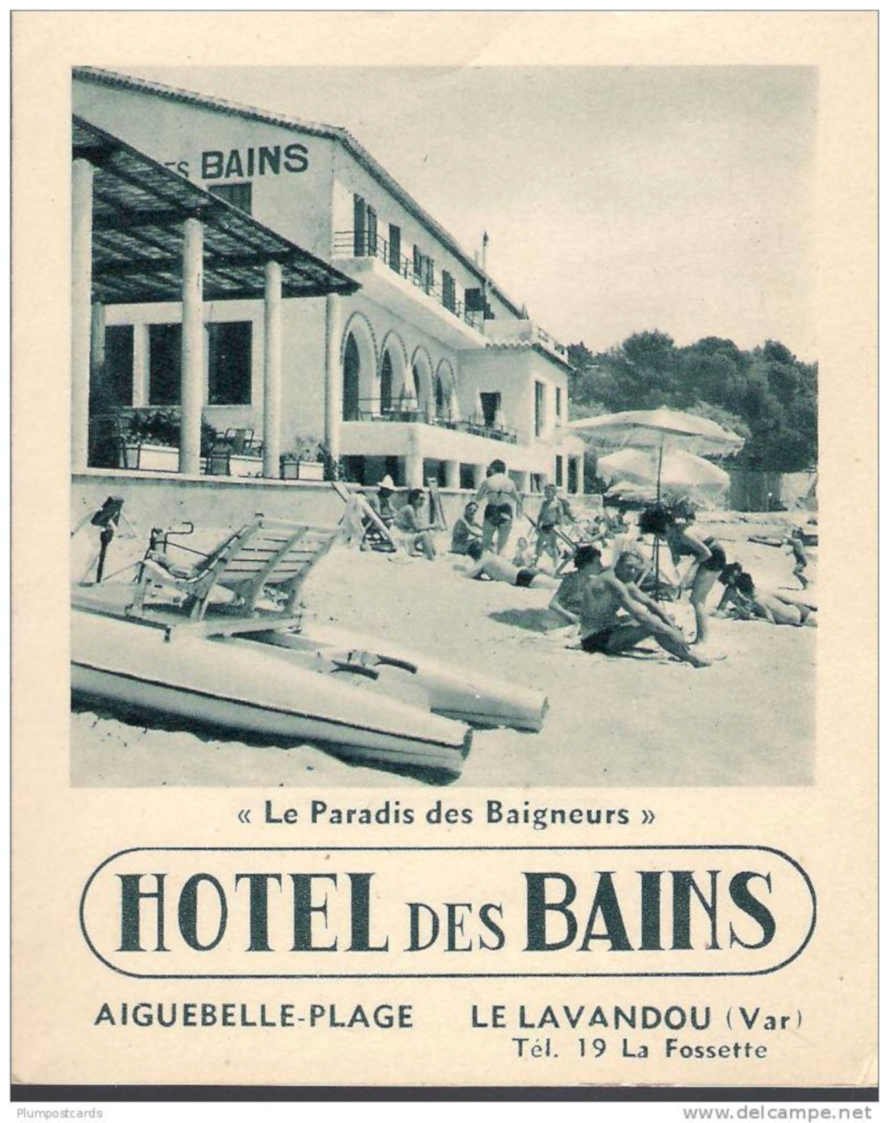 Hotel Des Bains Vintage Retro Advert Ads A4 Photo Print