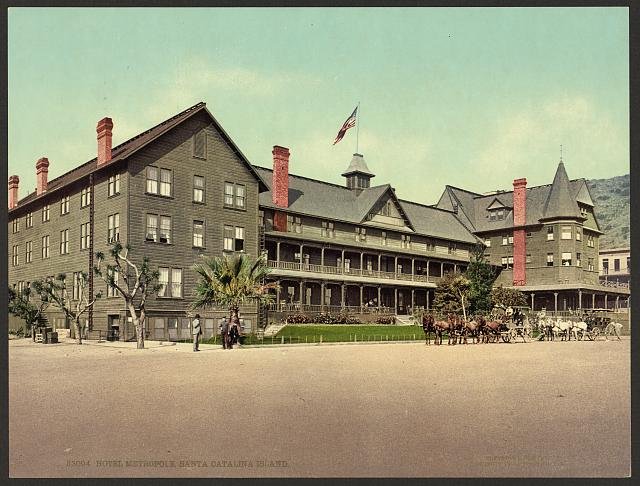 Hotel Metropole Santa Catalina Island Vintage A4 Photo Print