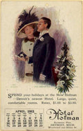 Hotel Postcard 1911 Vintage Retro Advert Ads A4 Photo Print