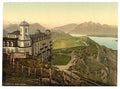 Hotel Rigi Kulm and the Alps Rigi Vintage A4 Photo Print