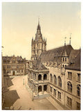 Hotel de Ville Cologne the Rhine Vintage A4 Photo Print