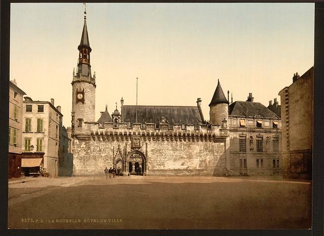 Hotel de ville La Rochelle Vintage A4 Photo Print