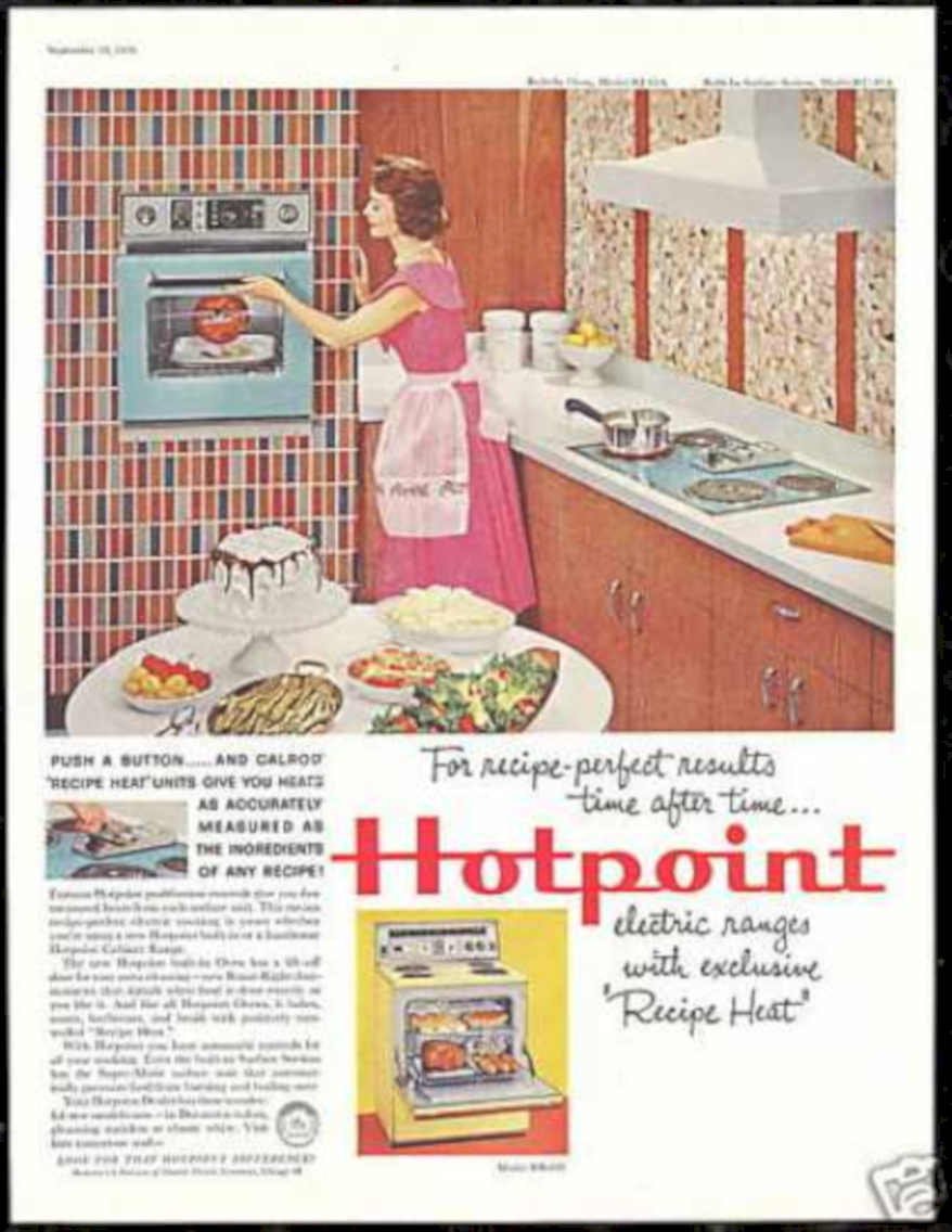 Hotpoint Electric Range Vintage Retro Advert Ads A4 Photo Print