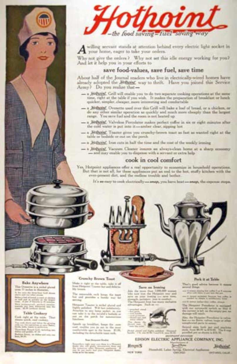 Hotpoint Kitchen 1920s 1 Vintage Retro Advert Ads A4 Photo Print